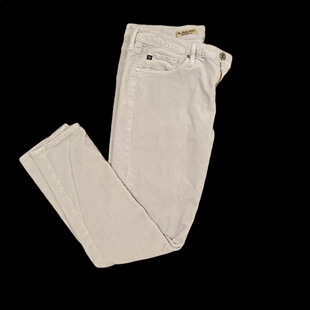 AG light gray corduroy jeans